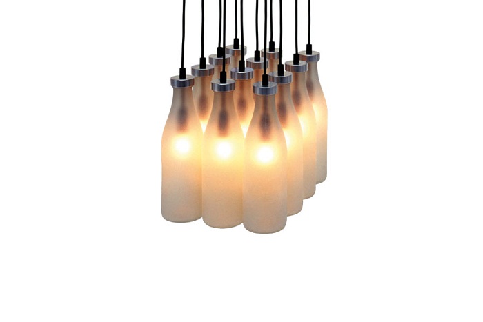 Milkbottle Lamp by Droog Design Lamps Milkbottle Lamp by Droog Design Lamps